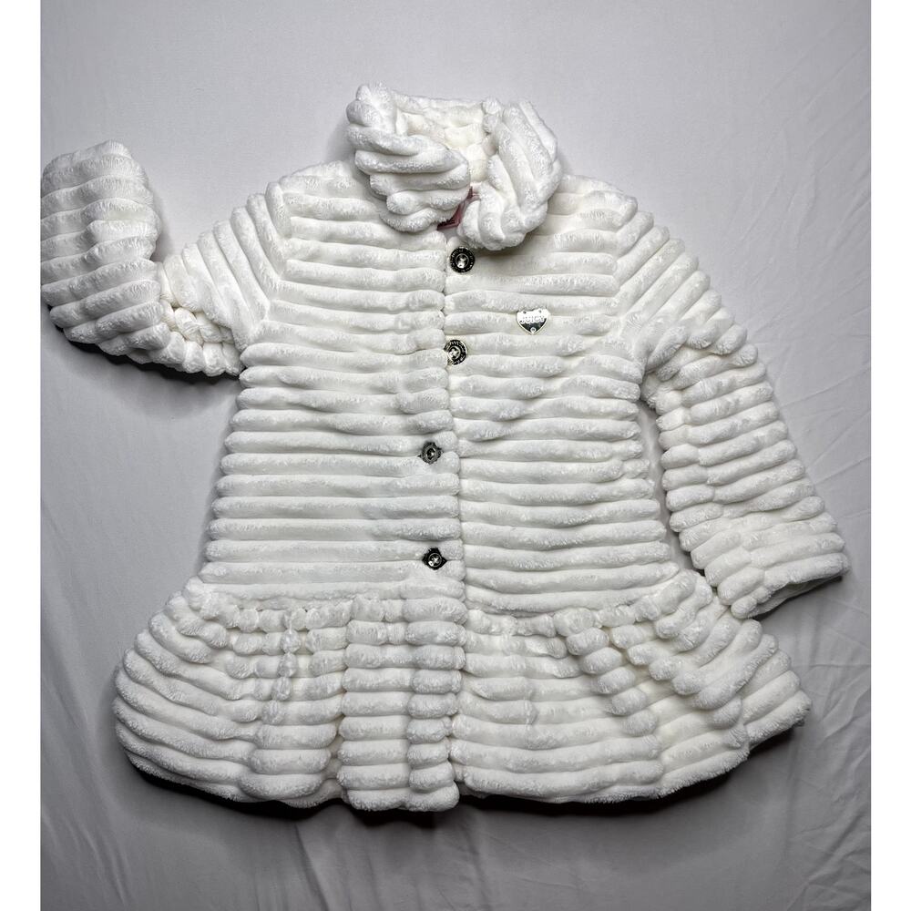 Juicy Couture Jacket Girls 4T | Faux Fur Soft Kids Party Princess